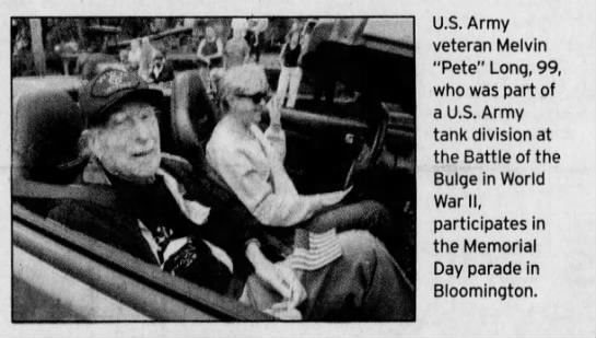 U.S. Army veteran Melvin "Pete" Long